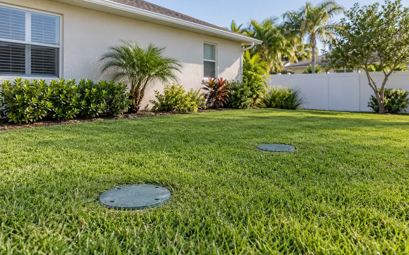 Illustrative ocala septic repair and installation scene